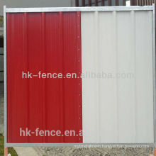hoaring barrier city panel colorbond fence